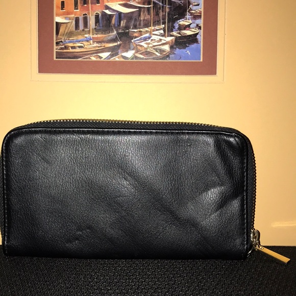Black Bow Leather Wallet - Picture 2 of 7